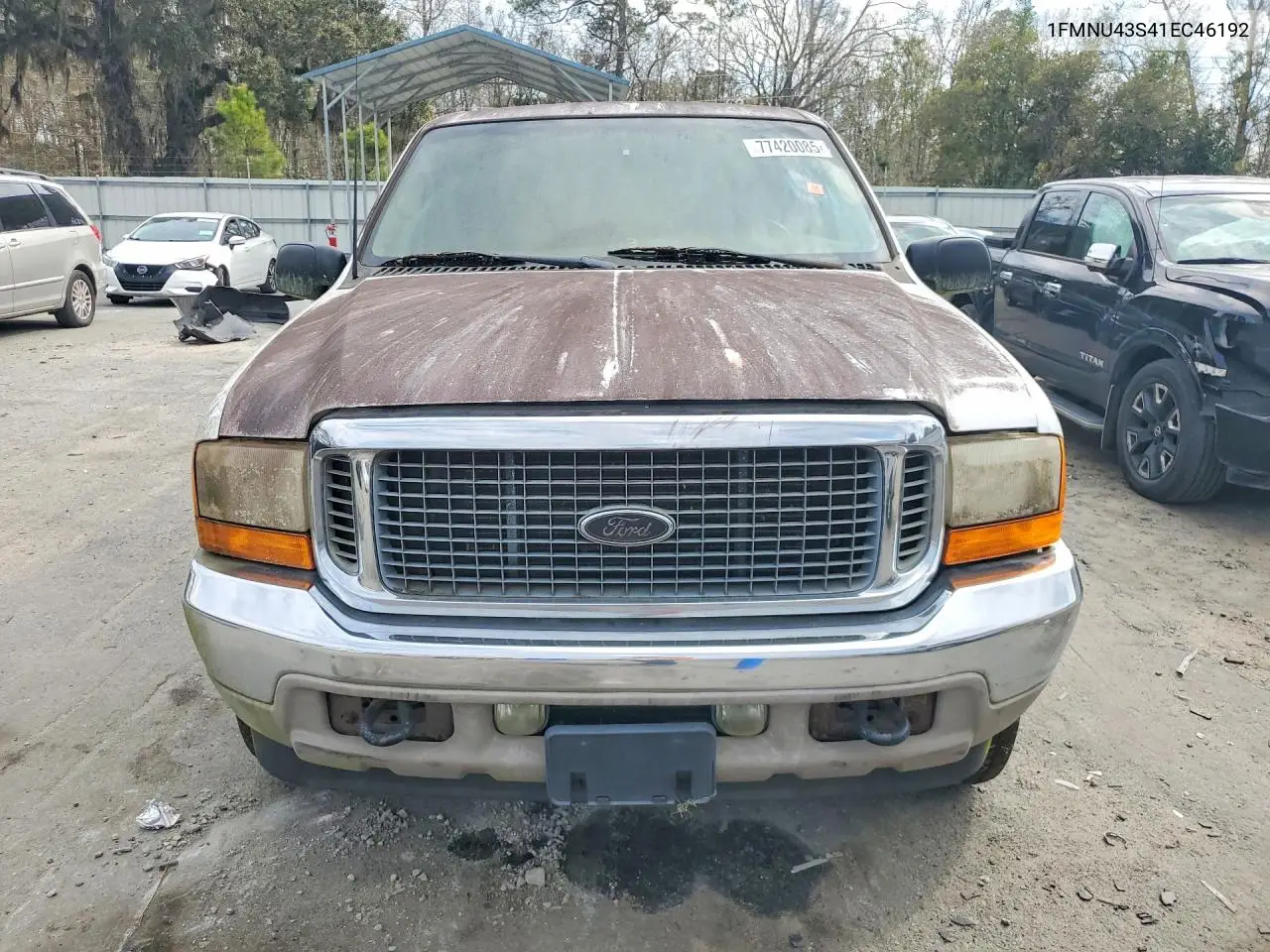 2001 Ford Excursion Limited VIN: 1FMNU43S41EC46192 Lot: 77420085