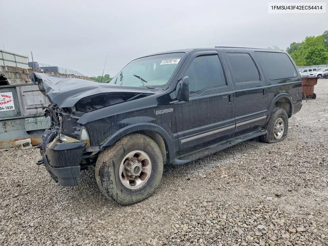 2002 Ford Excursion Limited VIN: 1FMSU43F42EC54414 Lot: 53939216