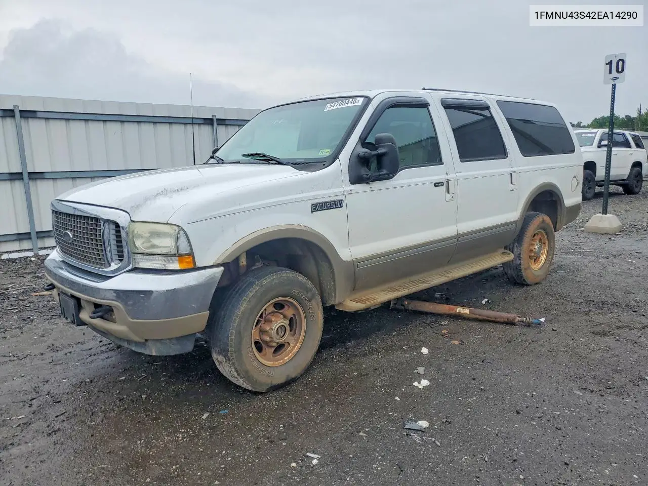 2002 Ford Excursion Limited VIN: 1FMNU43S42EA14290 Lot: 54700446
