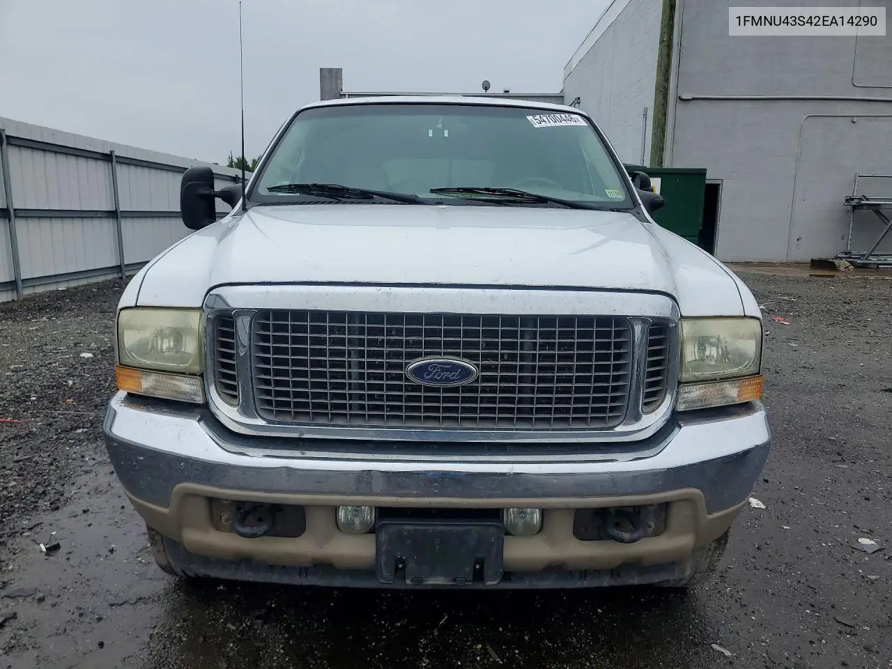 2002 Ford Excursion Limited VIN: 1FMNU43S42EA14290 Lot: 54700446