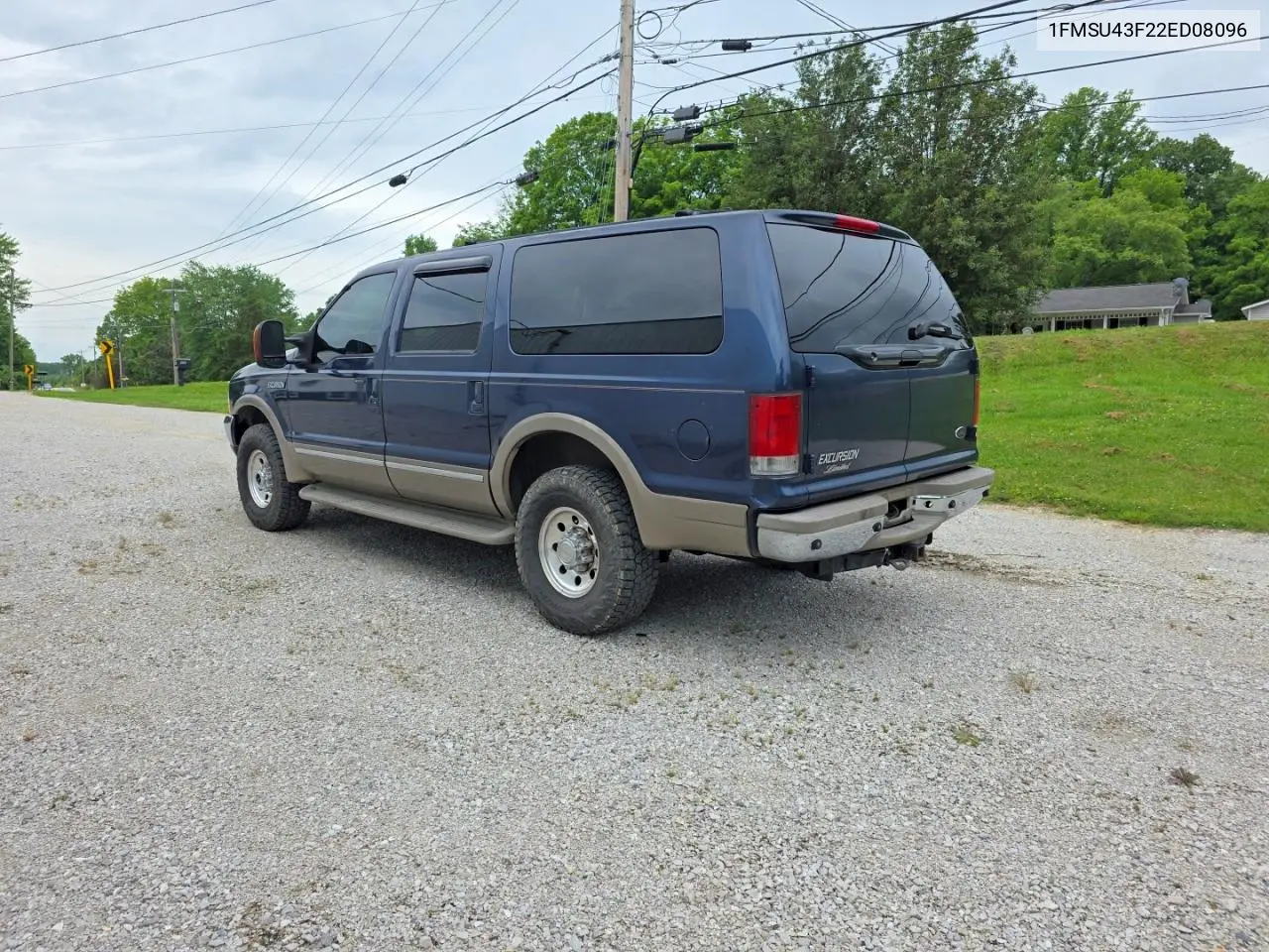 2002 Ford Excursion Limited VIN: 1FMSU43F22ED08096 Lot: 56860446