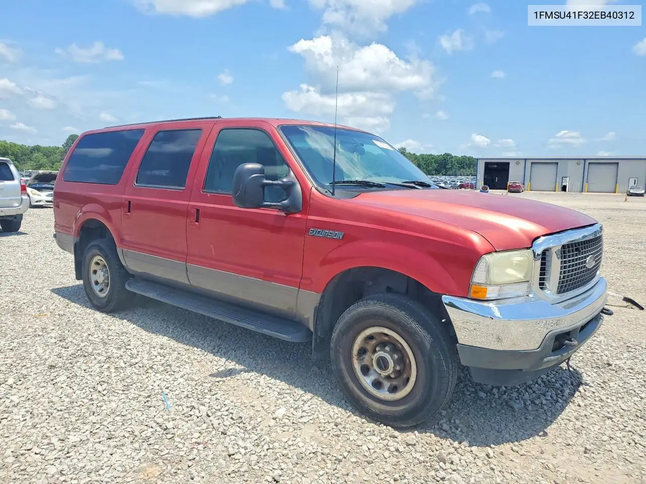 2002 Ford Excursion Xlt VIN: 1FMSU41F32EB40312 Lot: 57679266