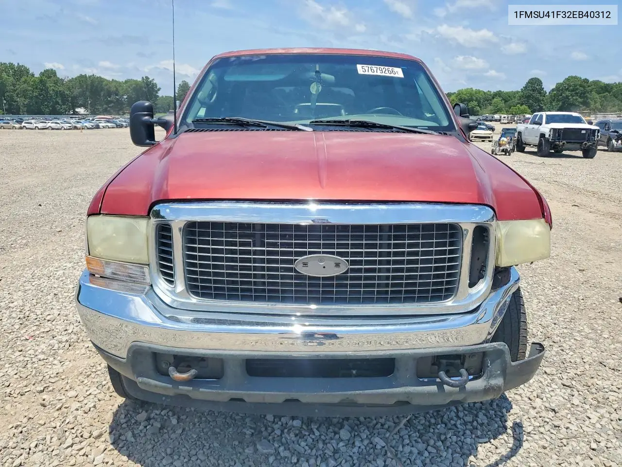 2002 Ford Excursion Xlt VIN: 1FMSU41F32EB40312 Lot: 57679266