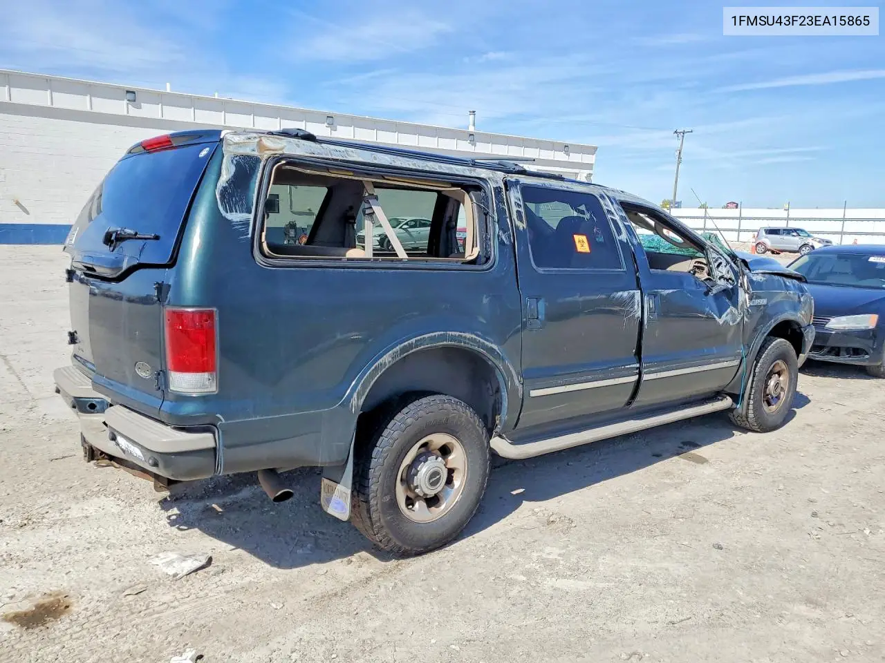 2003 Ford Excursion Limited VIN: 1FMSU43F23EA15865 Lot: 48524776
