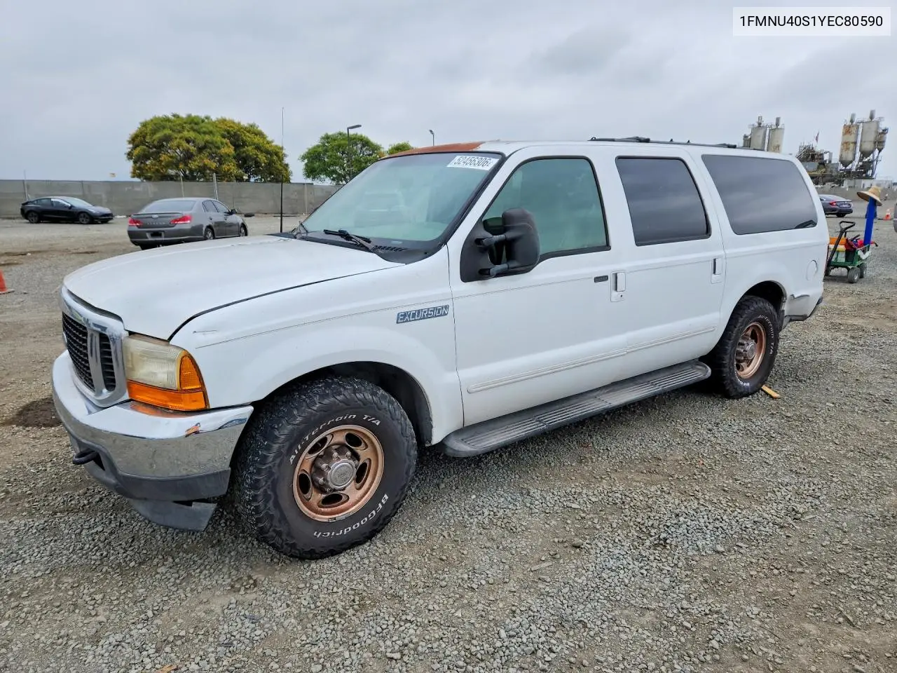 2003 Ford Excursion VIN: 1FMNU40S1YEC80590 Lot: 52456306