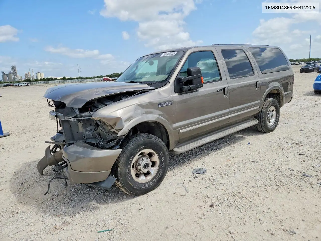 2003 Ford Excursion Limited VIN: 1FMSU43F93EB12206 Lot: 58547026