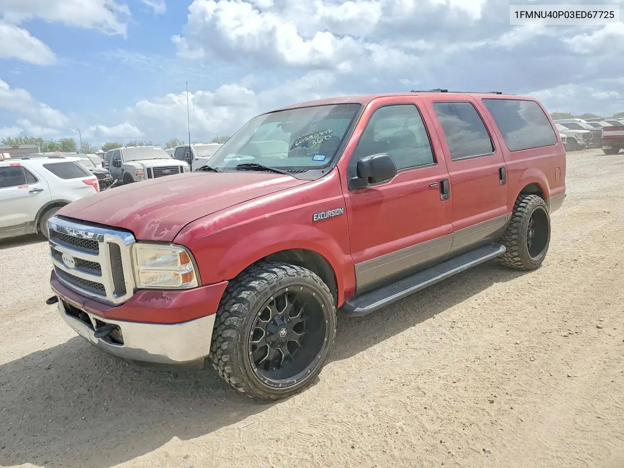2003 Ford Excursion Xlt VIN: 1FMNU40P03ED67725 Lot: 60590886