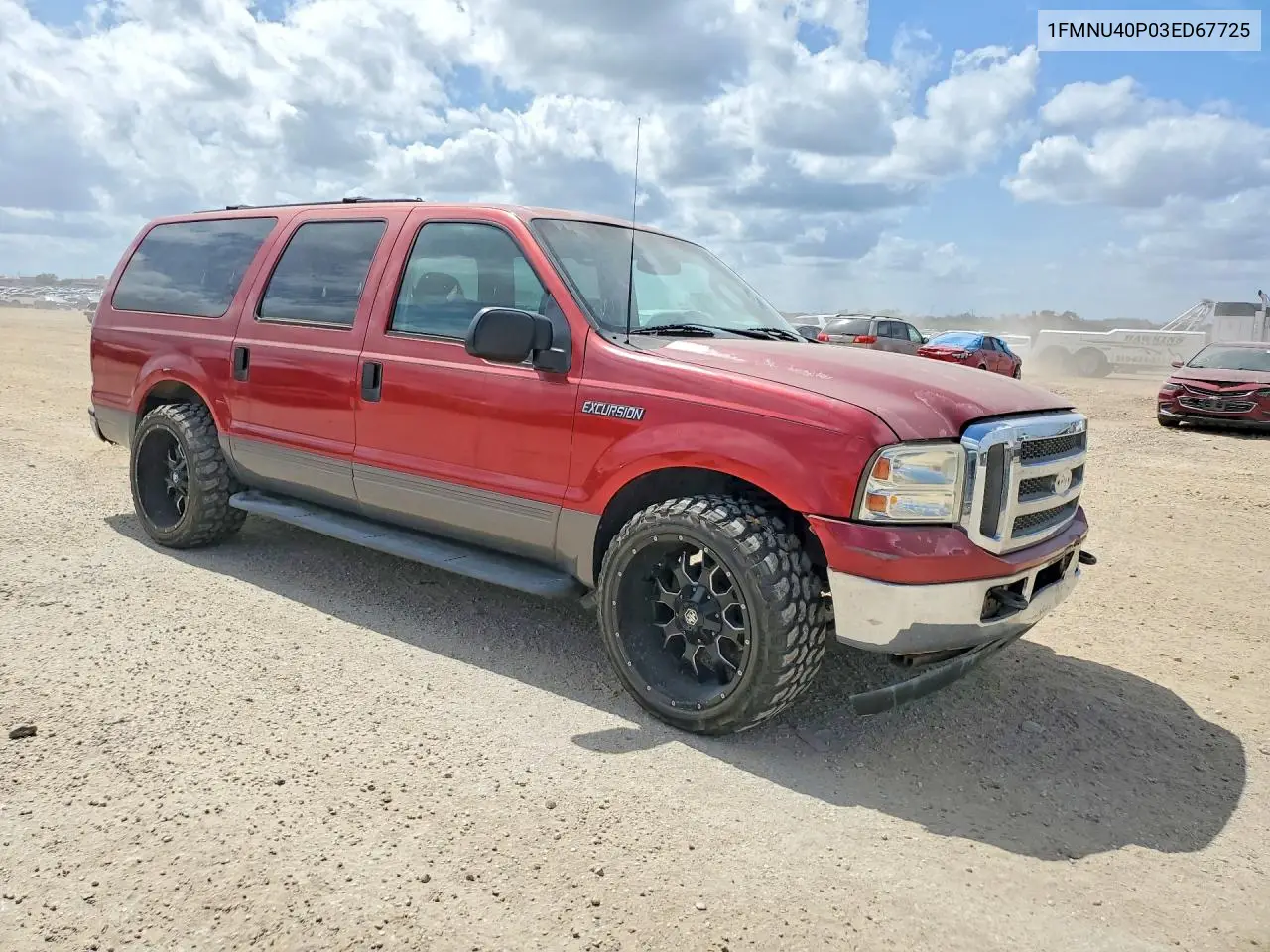 2003 Ford Excursion Xlt VIN: 1FMNU40P03ED67725 Lot: 60590886