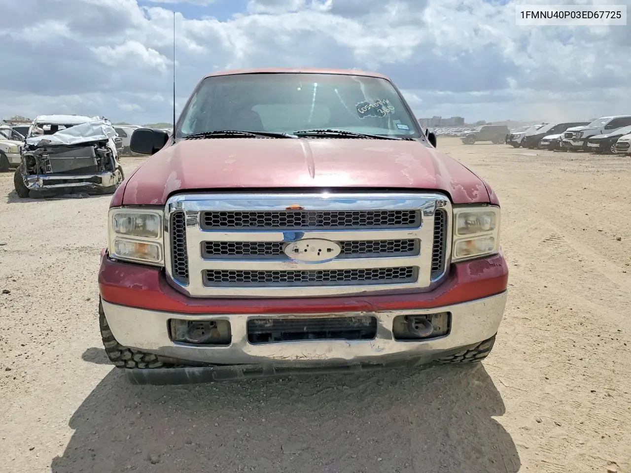2003 Ford Excursion Xlt VIN: 1FMNU40P03ED67725 Lot: 60590886