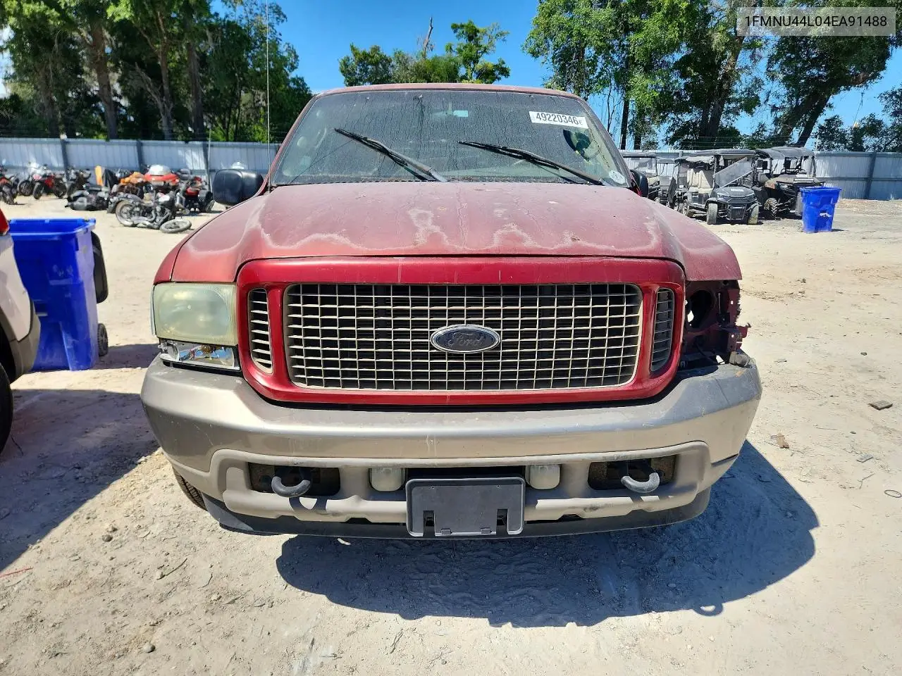 2004 Ford Excursion Eddie Bauer VIN: 1FMNU44L04EA91488 Lot: 49220346
