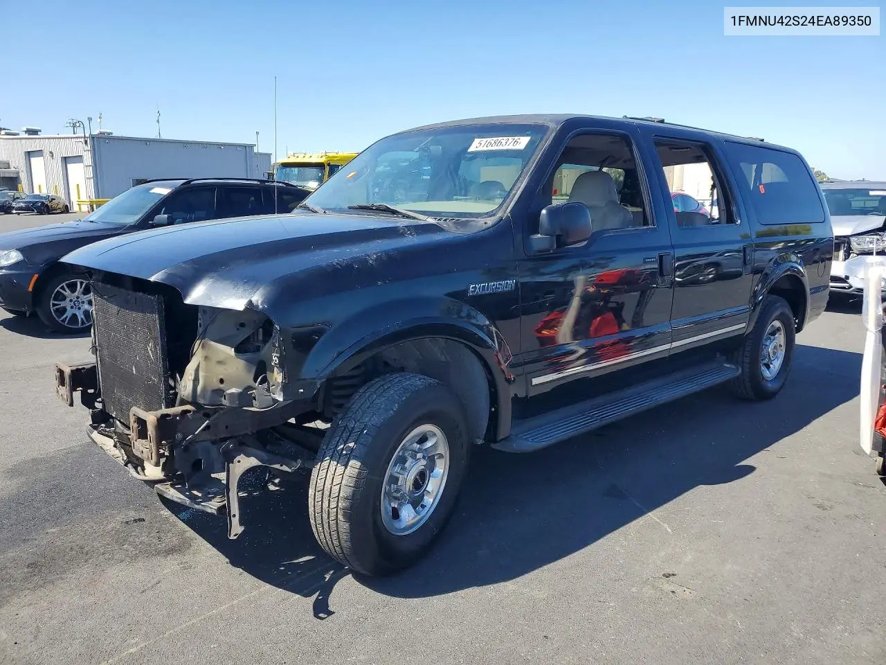 2004 Ford Excursion Limited VIN: 1FMNU42S24EA89350 Lot: 51686376