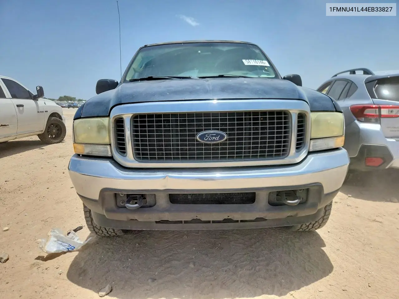 2004 Ford Excursion Xlt VIN: 1FMNU41L44EB33827 Lot: 58116146