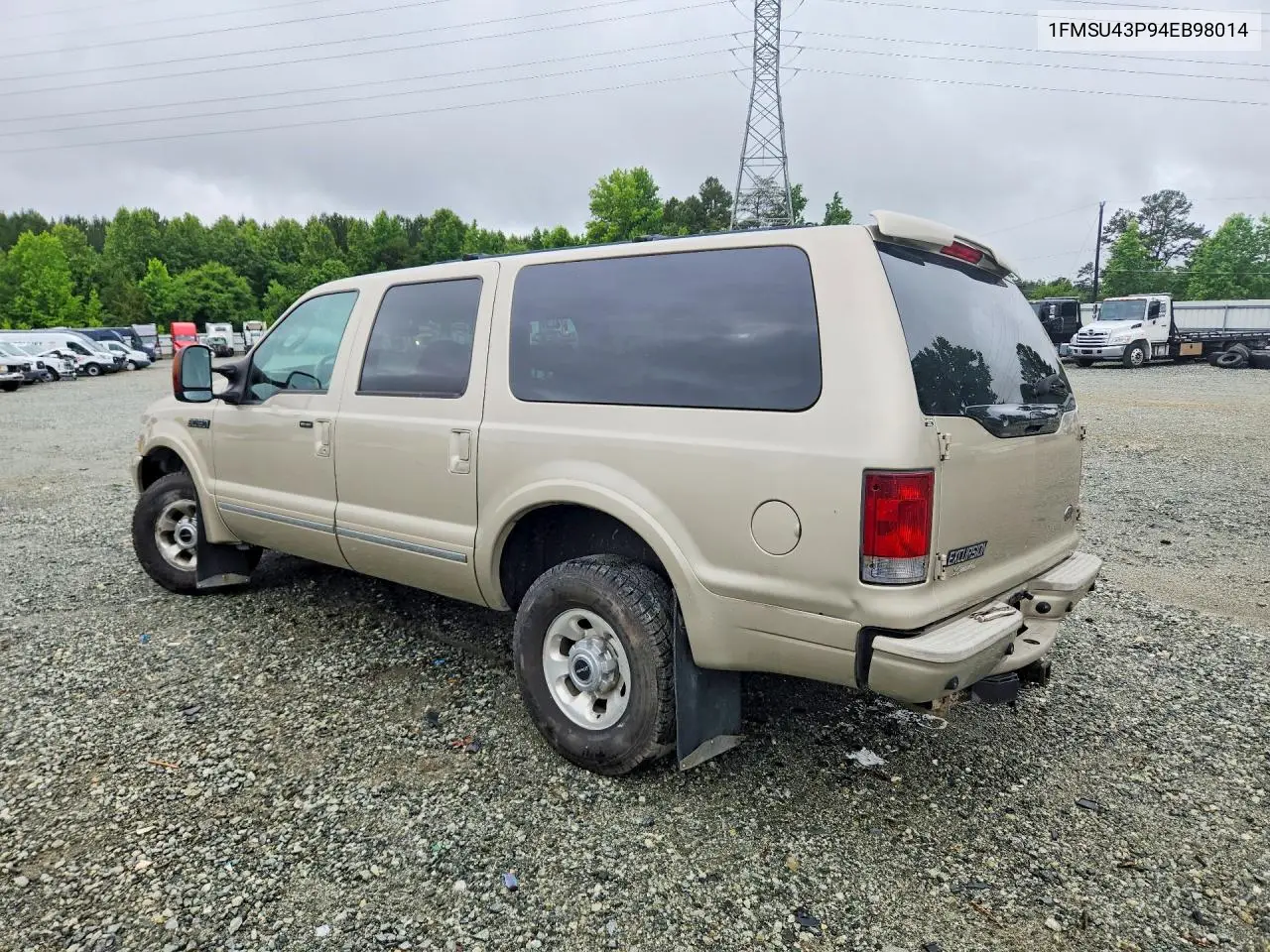 2004 Ford Excursion Limited VIN: 1FMSU43P94EB98014 Lot: 58182726