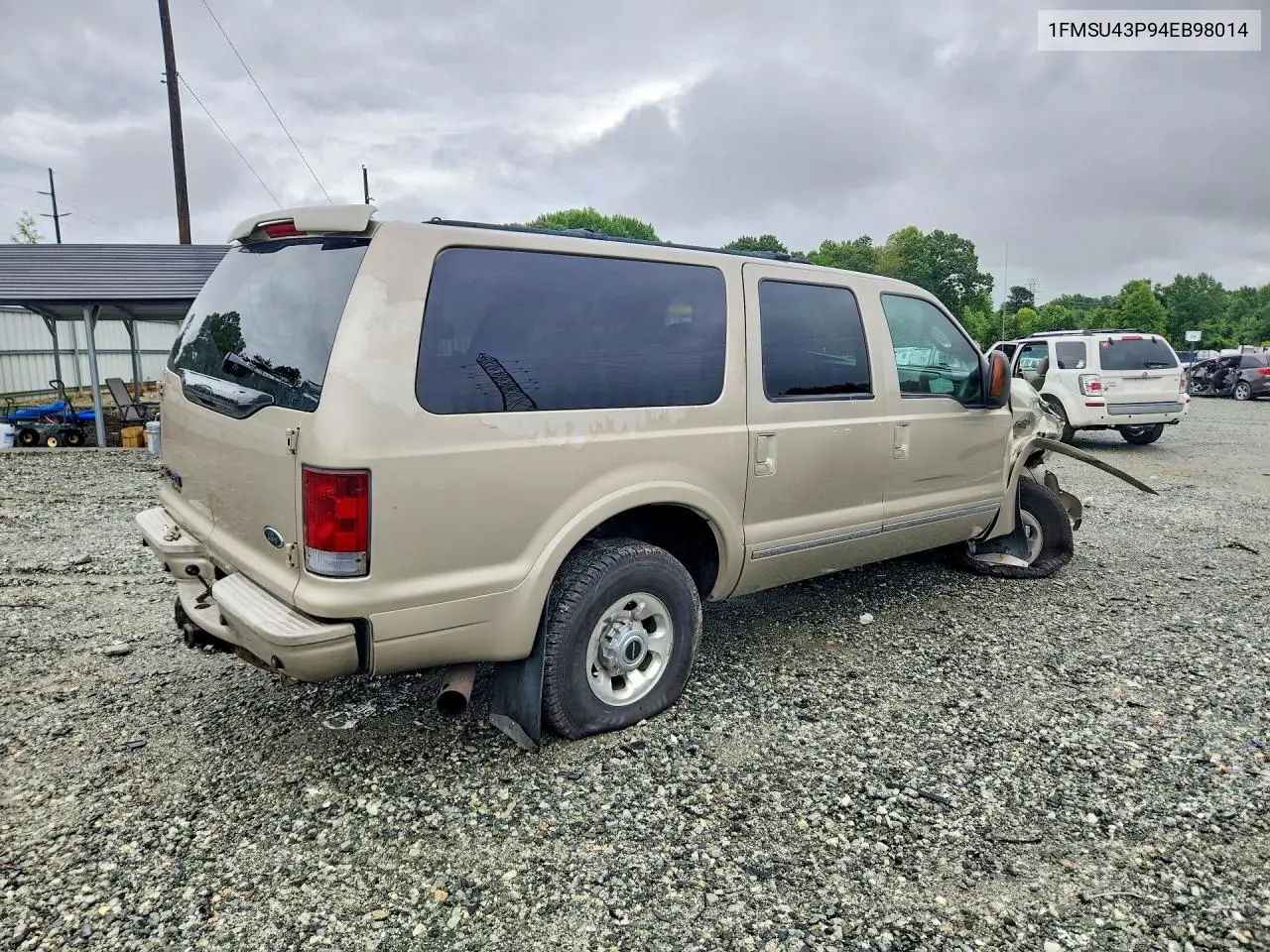 2004 Ford Excursion Limited VIN: 1FMSU43P94EB98014 Lot: 58182726
