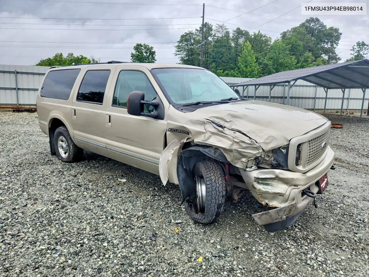 2004 Ford Excursion Limited VIN: 1FMSU43P94EB98014 Lot: 58182726