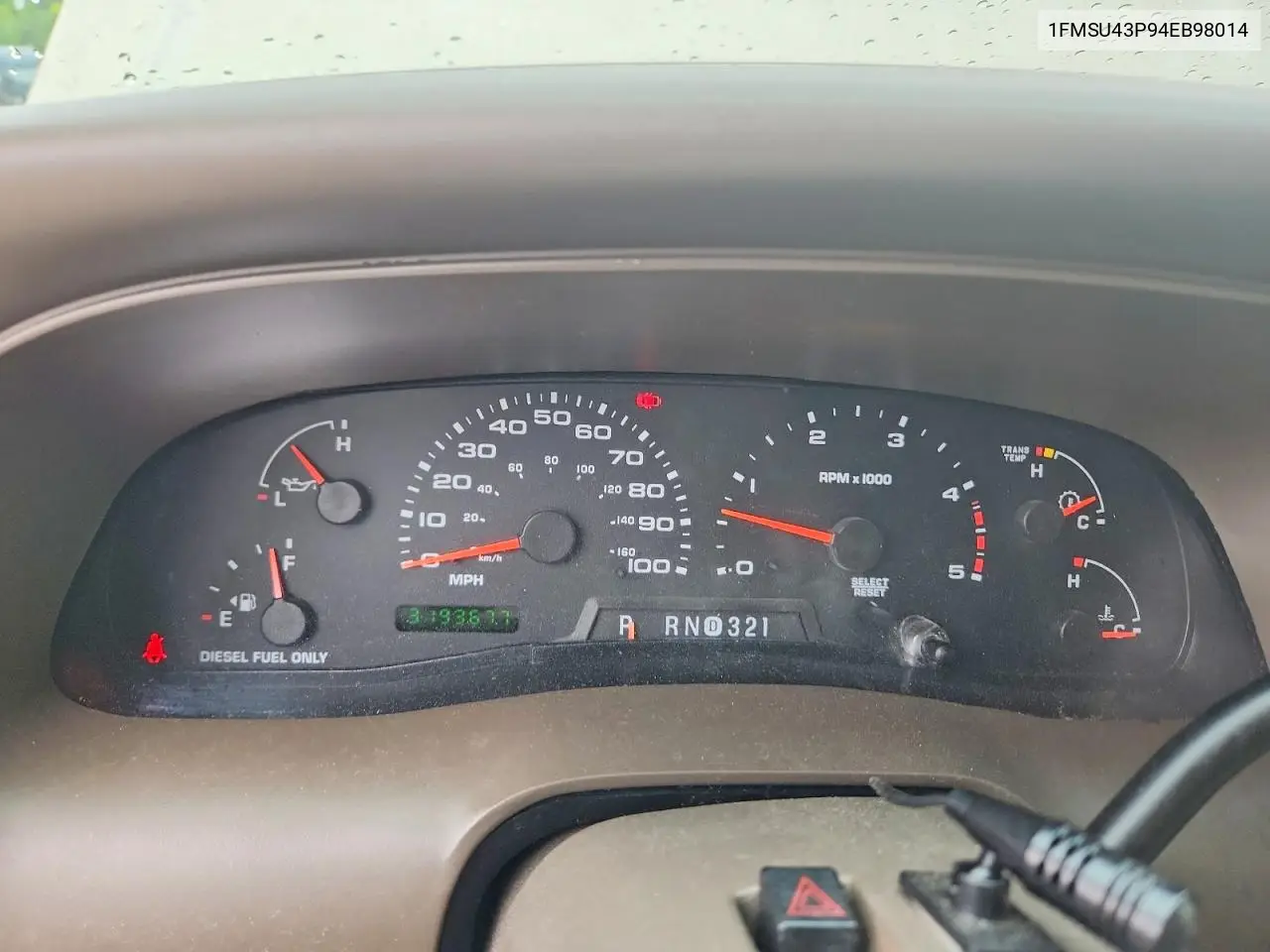 2004 Ford Excursion Limited VIN: 1FMSU43P94EB98014 Lot: 58182726