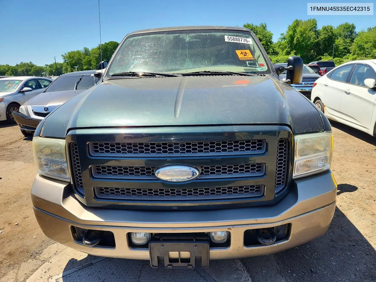 2005 Ford Excursion Eddie Bauer VIN: 1FMNU45S35EC42315 Lot: 55880776