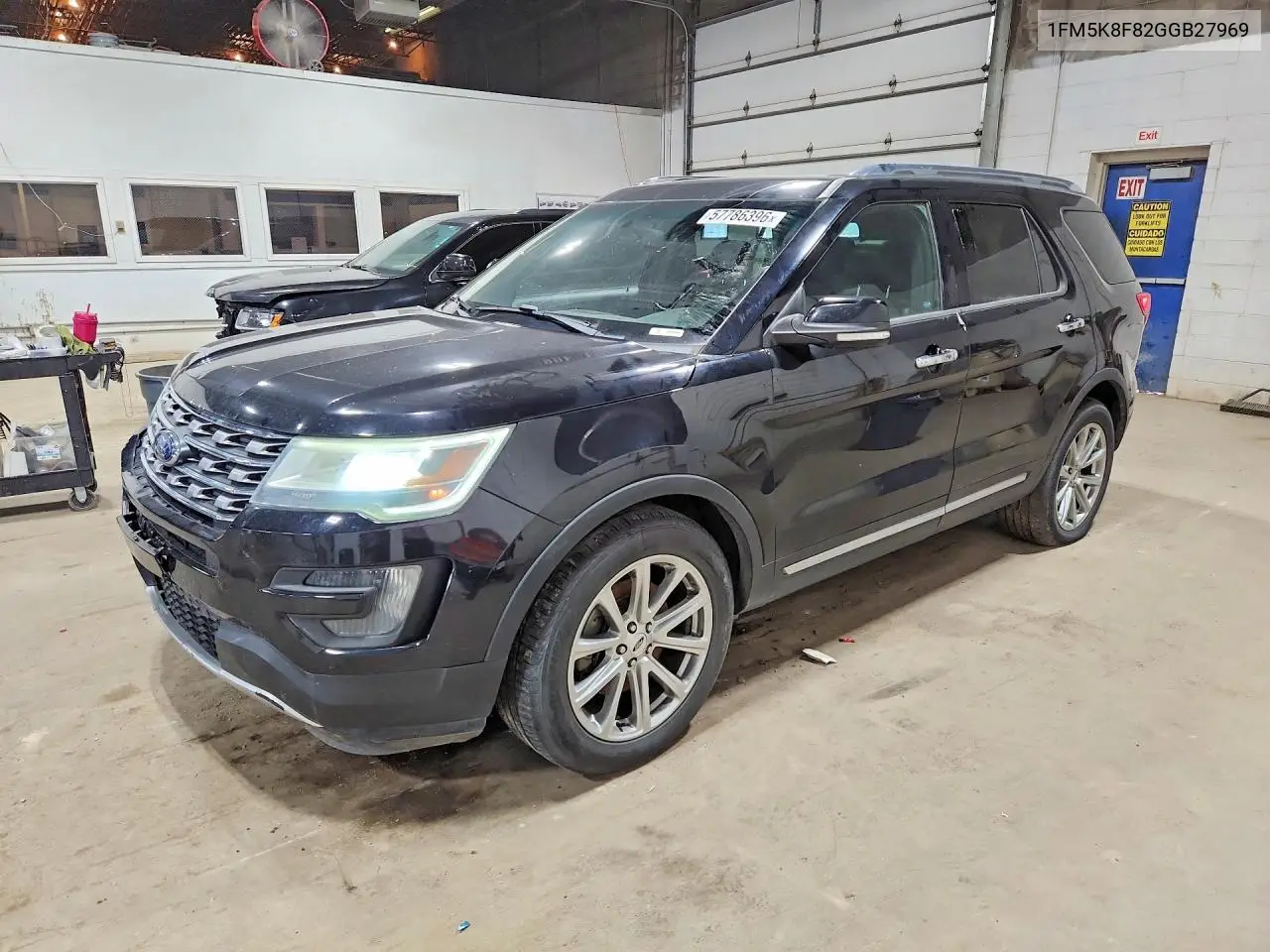 2016 Ford Excur Lim VIN: 1FM5K8F82GGB27969 Lot: 57786396
