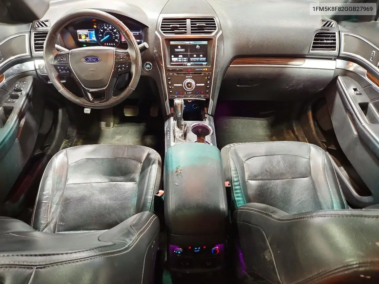 2016 Ford Excur Lim VIN: 1FM5K8F82GGB27969 Lot: 57786396