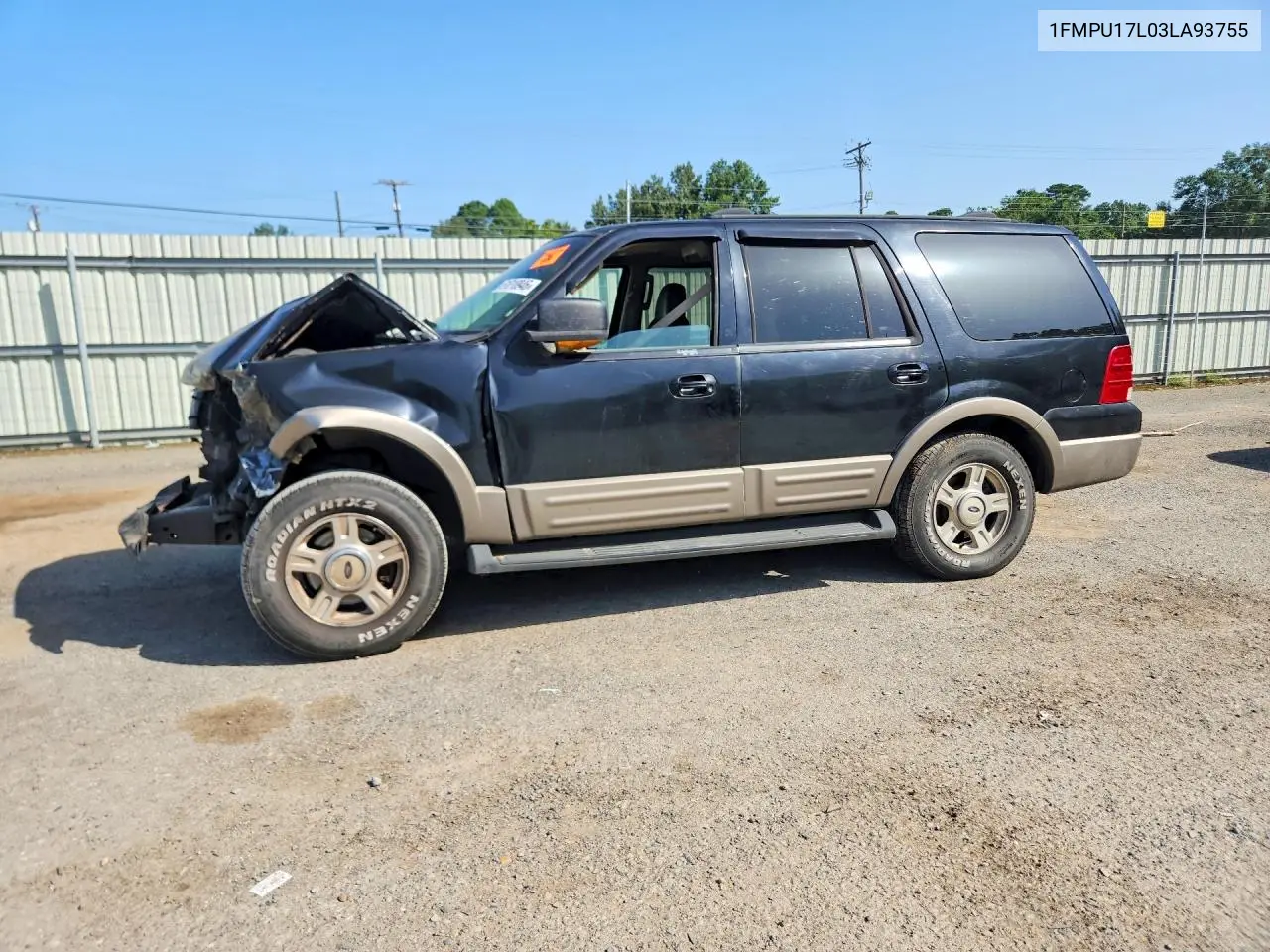 2003 Ford Expedition Eddie Bauer VIN: 1FMPU17L03LA93755 Lot: 61018946
