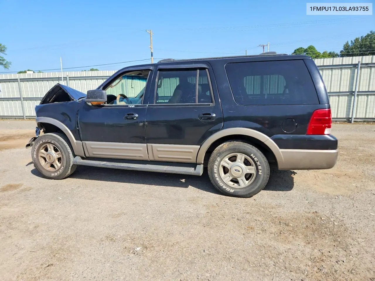 2003 Ford Expedition Eddie Bauer VIN: 1FMPU17L03LA93755 Lot: 61018946
