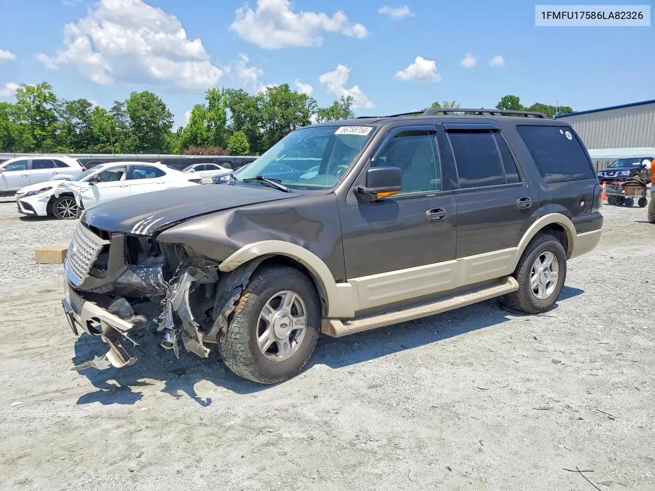 2006 Ford Expedition Eddie Bauer VIN: 1FMFU17586LA82326 Lot: 56758756