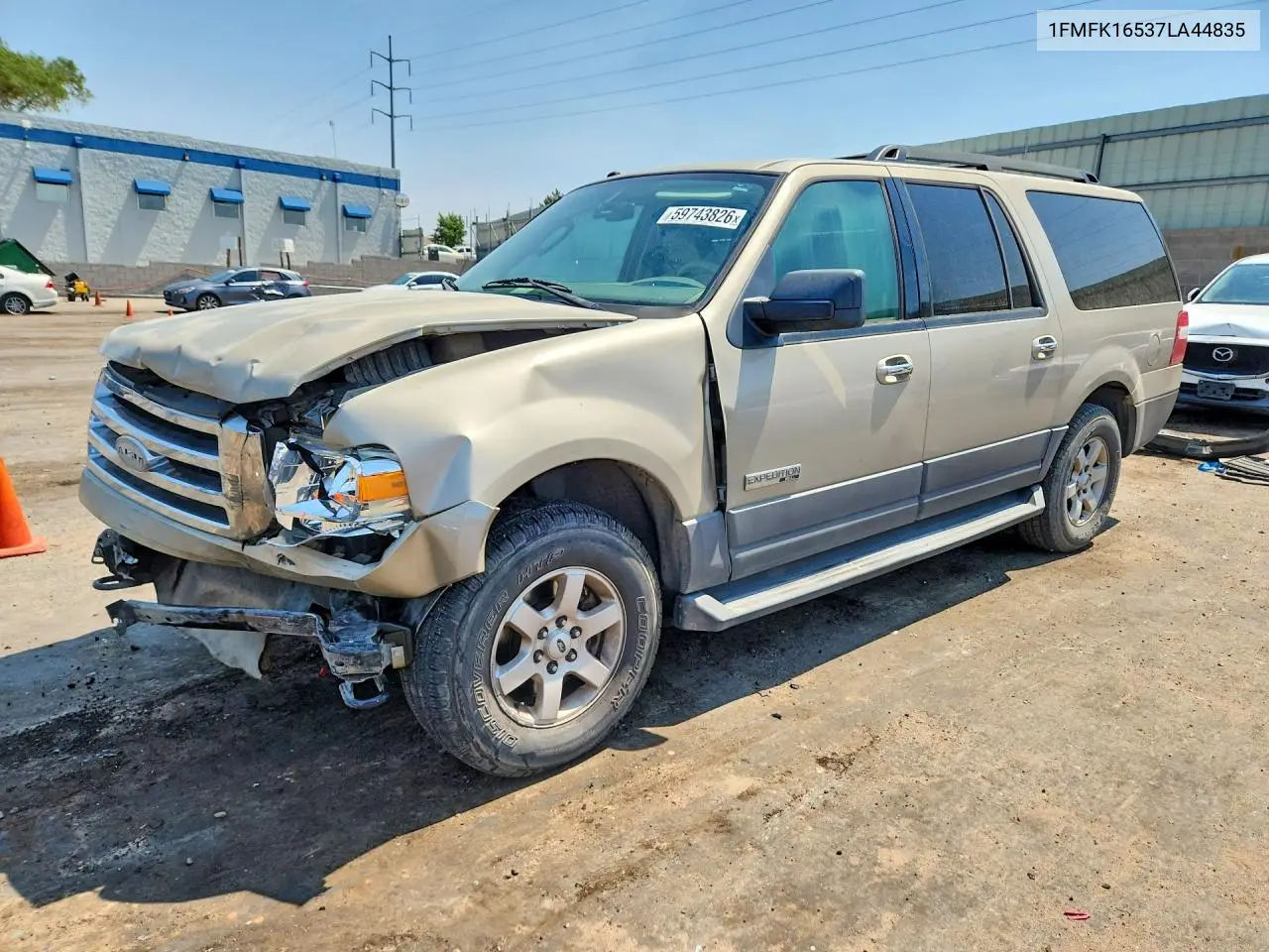 2007 Ford Expedition El Xlt VIN: 1FMFK16537LA44835 Lot: 59743826
