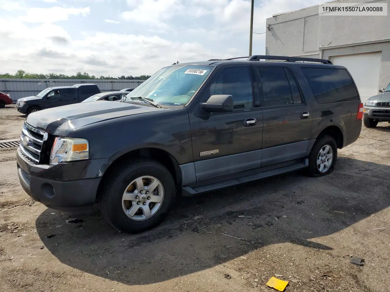 2007 Ford Expedition El Xlt VIN: 1FMFK15507LA90088 Lot: 59890216