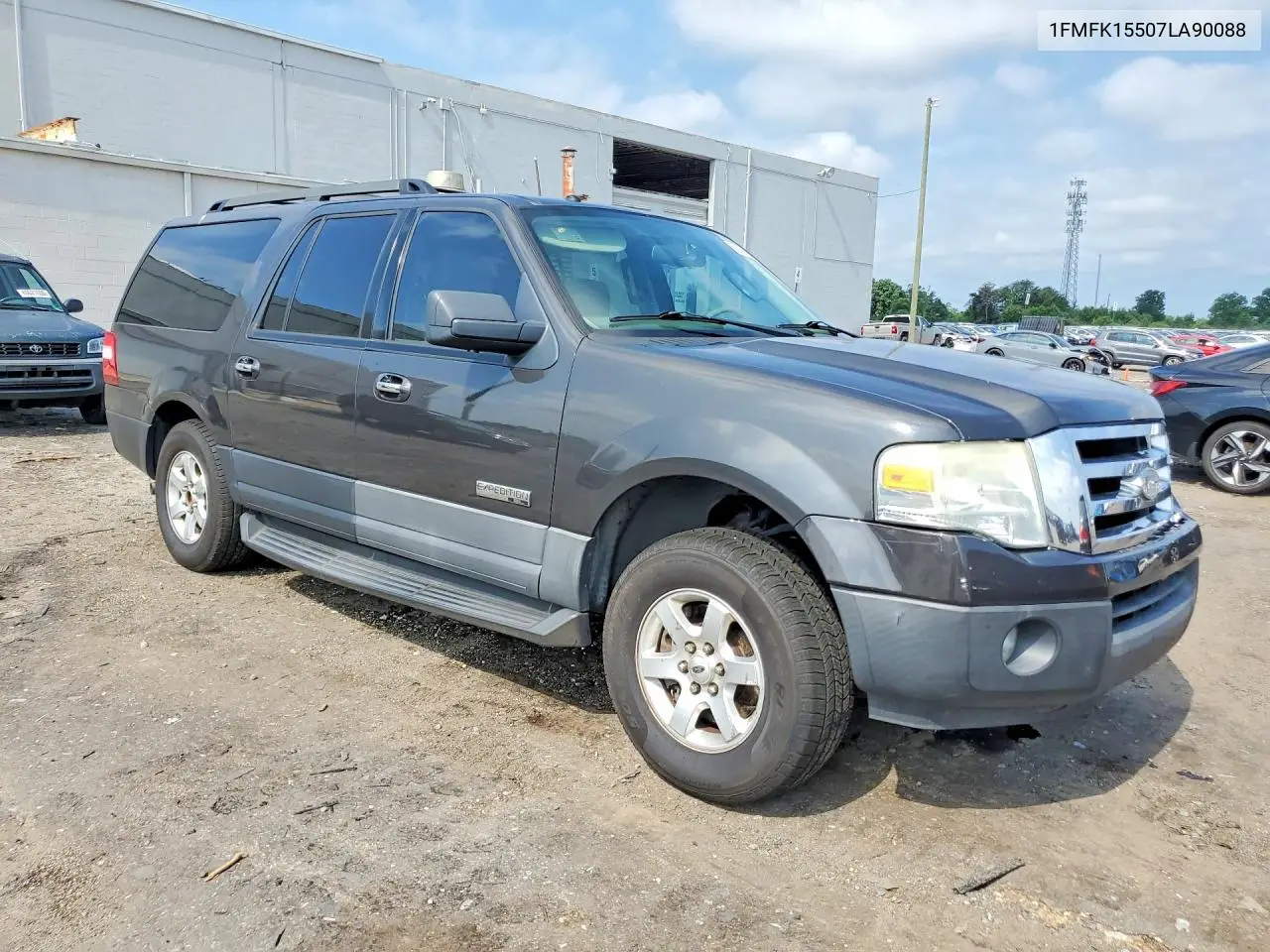 2007 Ford Expedition El Xlt VIN: 1FMFK15507LA90088 Lot: 59890216