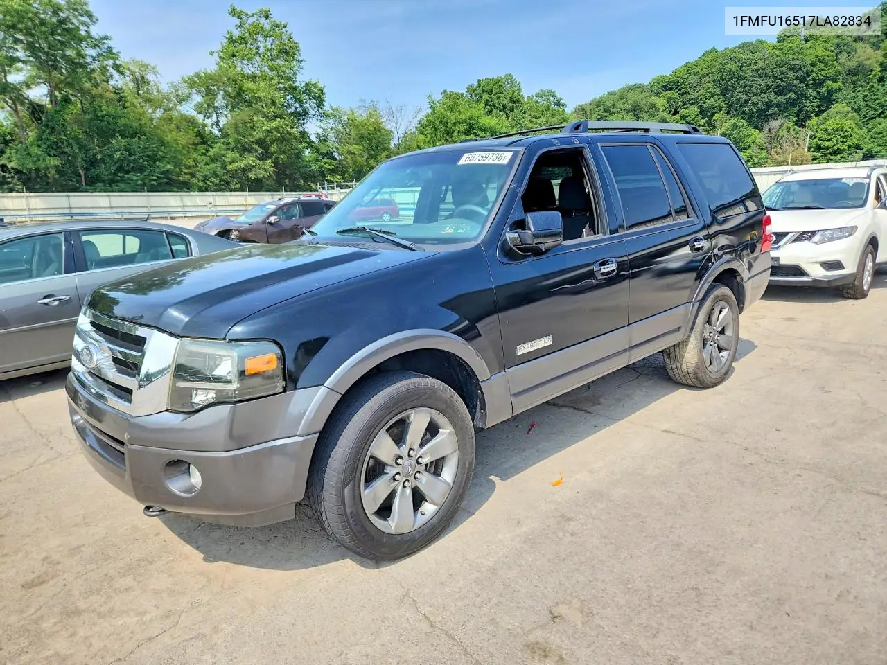 2007 Ford Expedition Xlt VIN: 1FMFU16517LA82834 Lot: 60759736