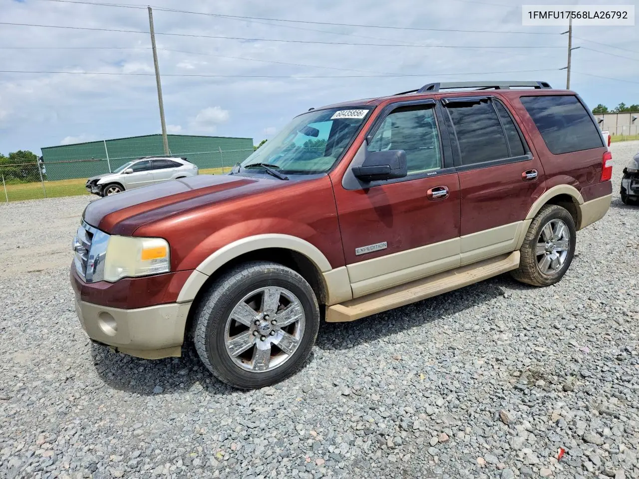 2008 Ford Expedition Eddie Bauer VIN: 1FMFU17568LA26792 Lot: 60435856