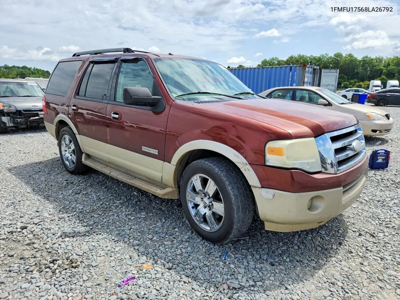 2008 Ford Expedition Eddie Bauer VIN: 1FMFU17568LA26792 Lot: 60435856