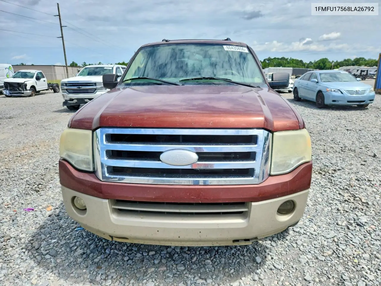 2008 Ford Expedition Eddie Bauer VIN: 1FMFU17568LA26792 Lot: 60435856