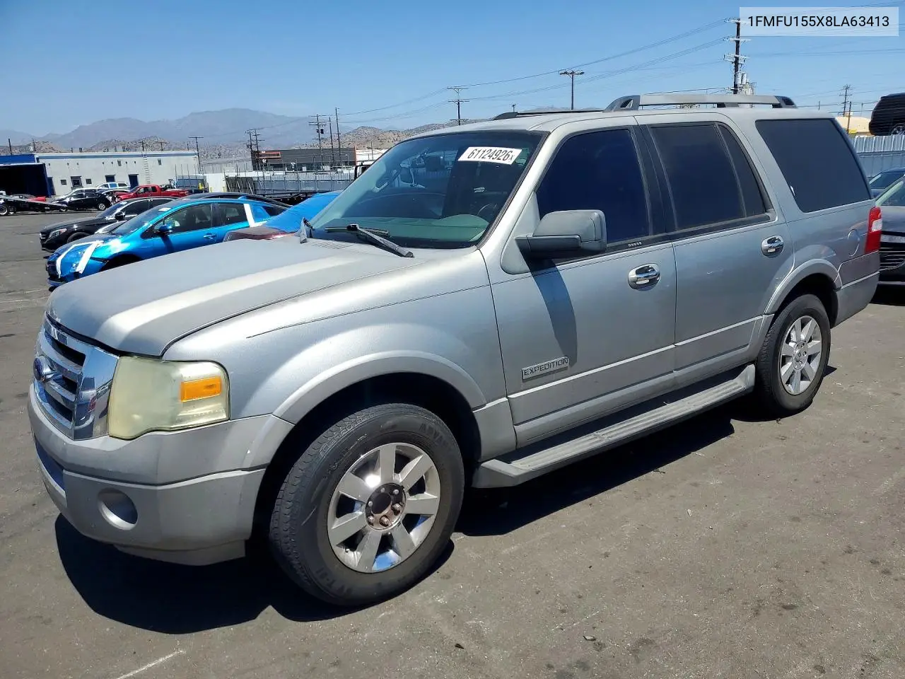 2008 Ford Expedition Xlt VIN: 1FMFU155X8LA63413 Lot: 61124926
