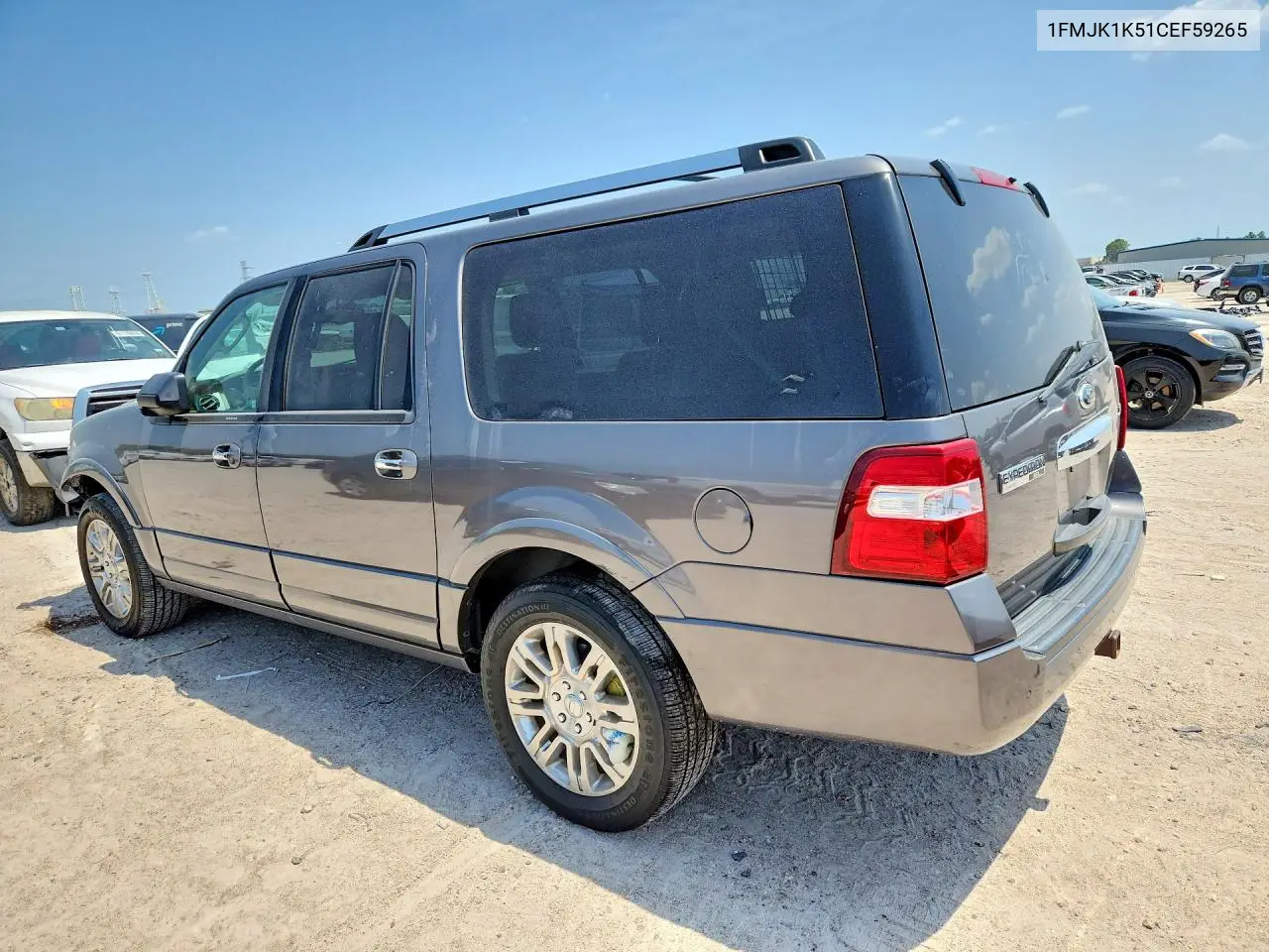 2012 Ford Expedition El Limited VIN: 1FMJK1K51CEF59265 Lot: 61638876