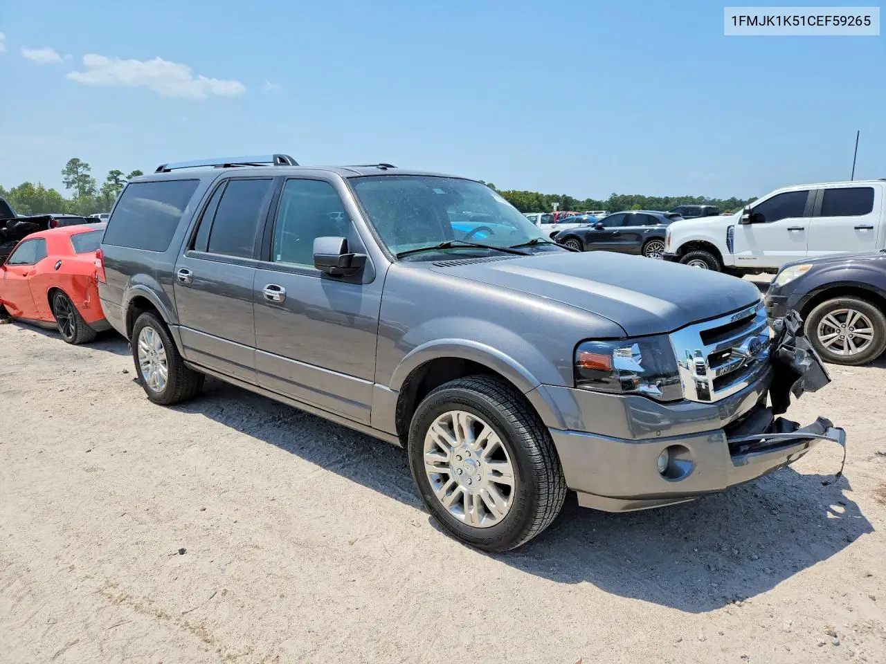 2012 Ford Expedition El Limited VIN: 1FMJK1K51CEF59265 Lot: 61638876