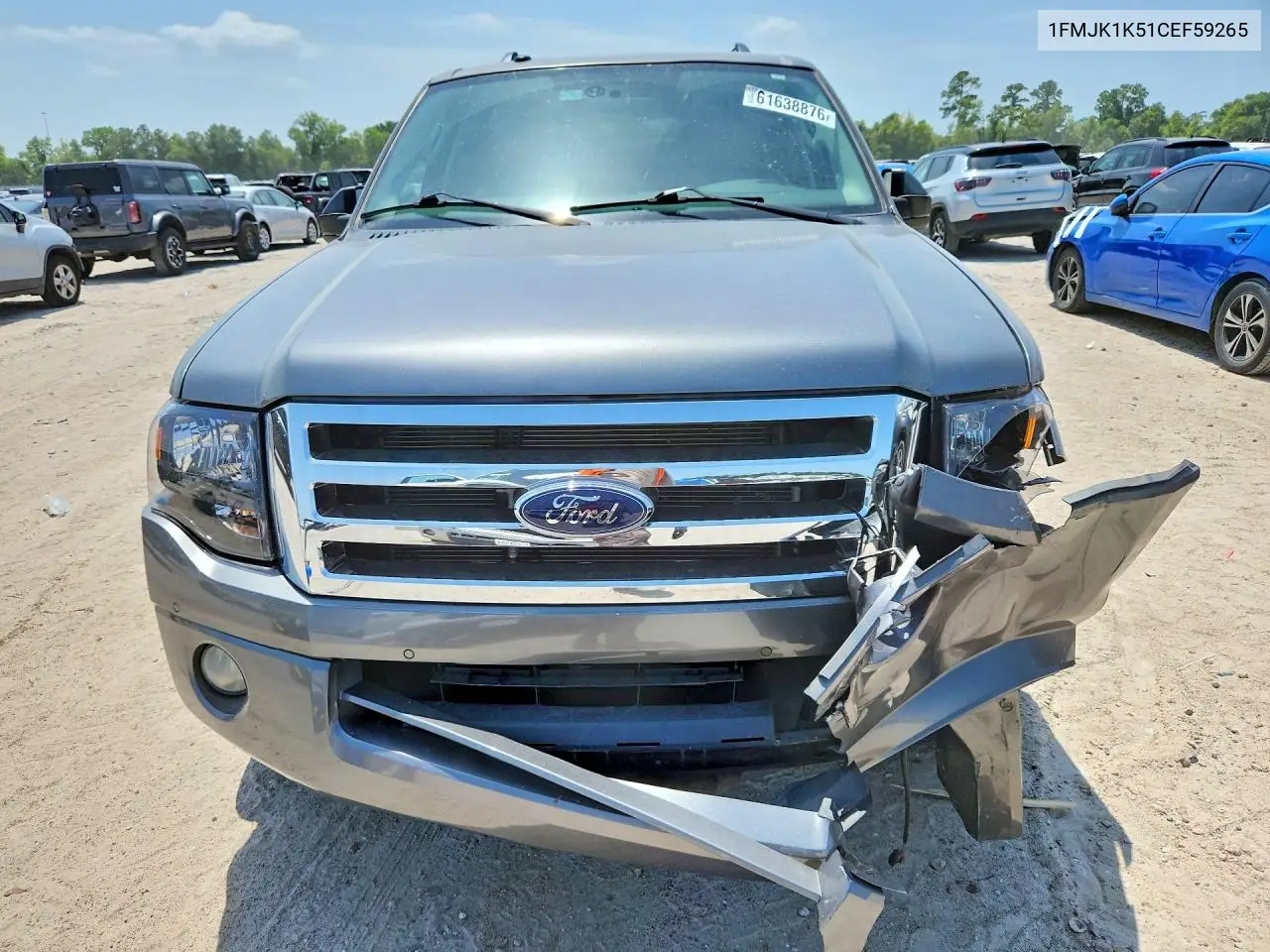 2012 Ford Expedition El Limited VIN: 1FMJK1K51CEF59265 Lot: 61638876