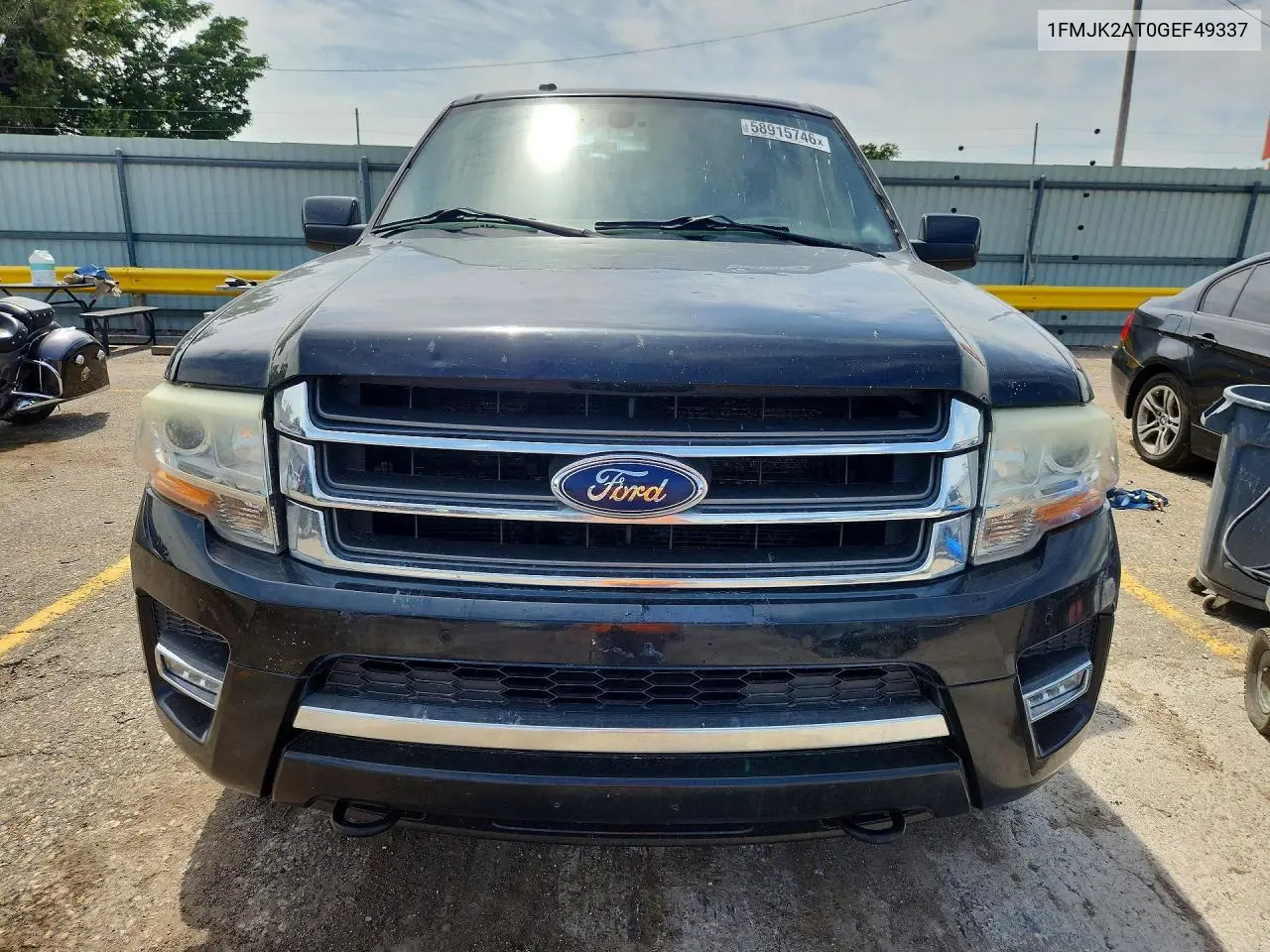 2016 Ford Expedition El Limited VIN: 1FMJK2AT0GEF49337 Lot: 58915746