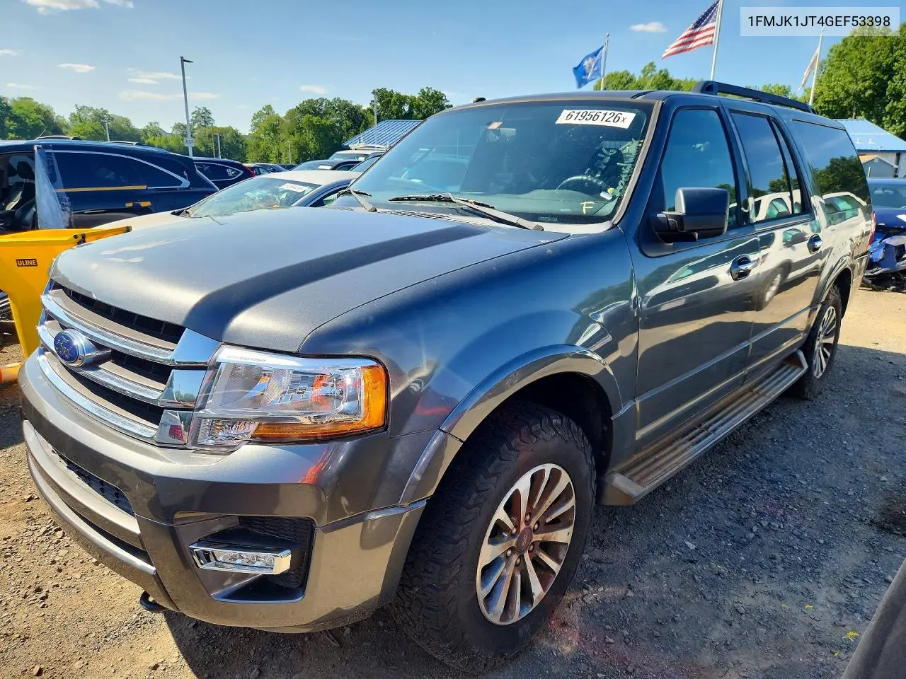 2016 Ford Expedition El Xlt VIN: 1FMJK1JT4GEF53398 Lot: 61956126