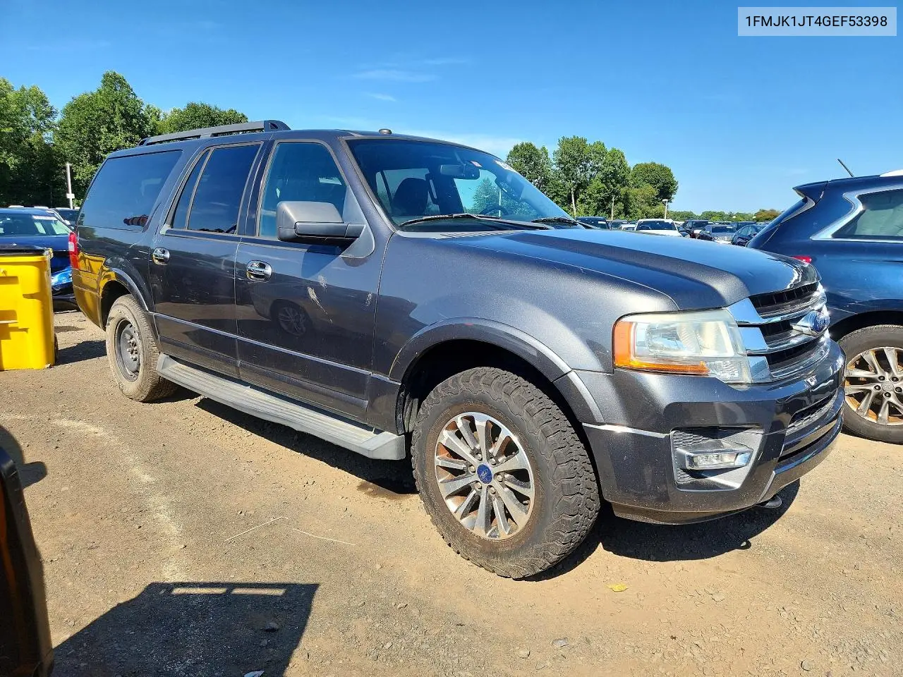 2016 Ford Expedition El Xlt VIN: 1FMJK1JT4GEF53398 Lot: 61956126