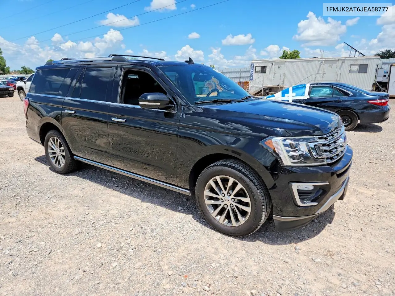 2018 Ford Expedition Max Limited VIN: 1FMJK2AT6JEA58777 Lot: 60880596
