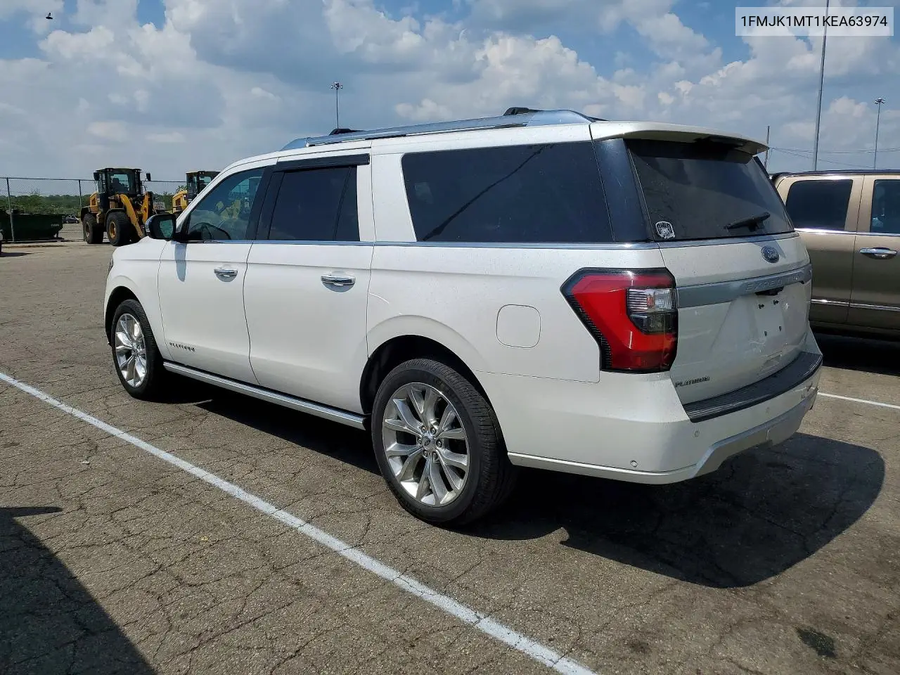 2019 Ford Expedition Max Platinum VIN: 1FMJK1MT1KEA63974 Lot: 50988436