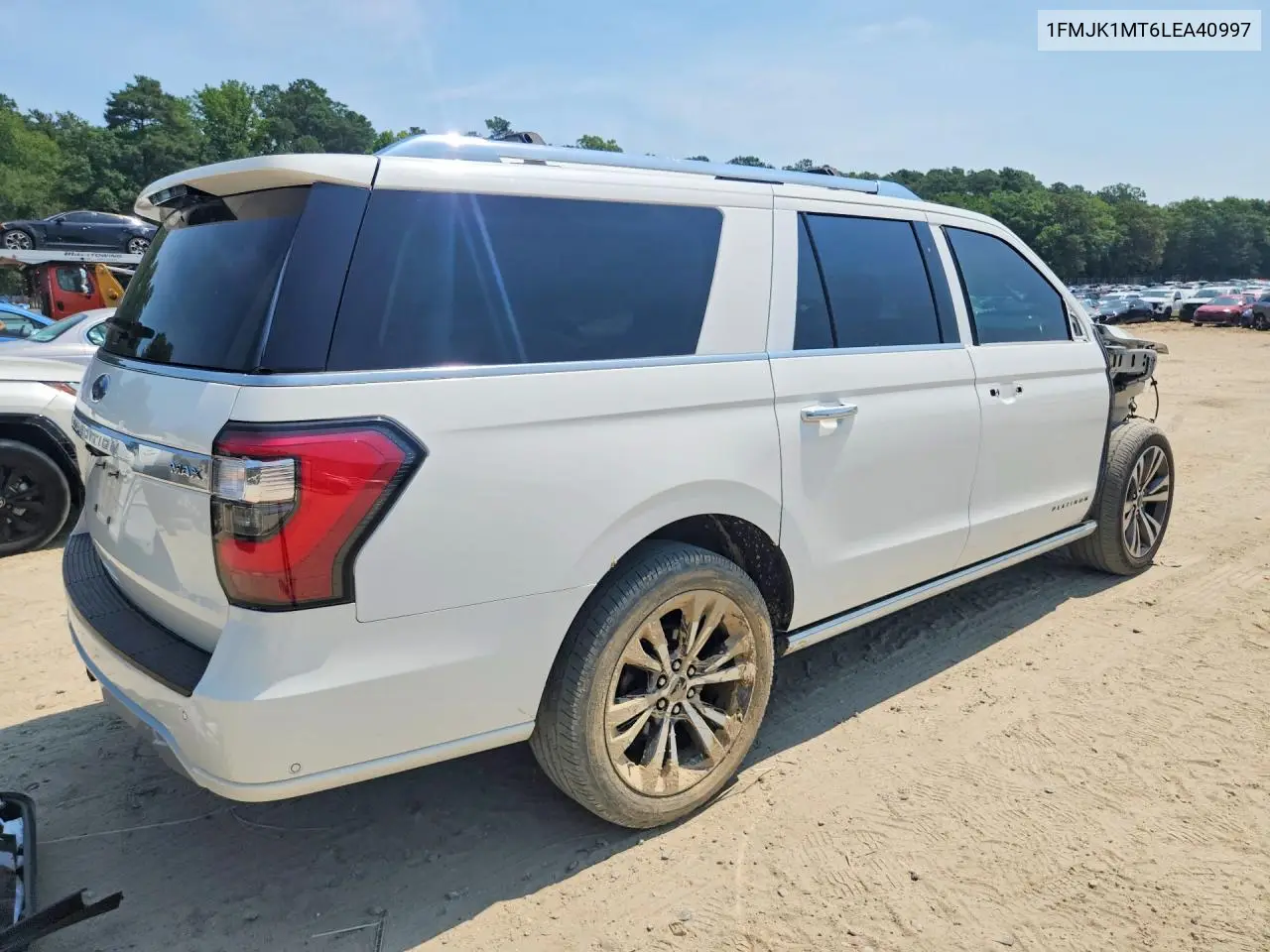 2020 Ford Expedition Max Platinum VIN: 1FMJK1MT6LEA40997 Lot: 60016216