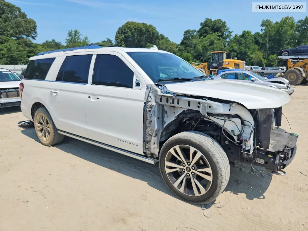 2020 Ford Expedition Max Platinum VIN: 1FMJK1MT6LEA40997 Lot: 60016216