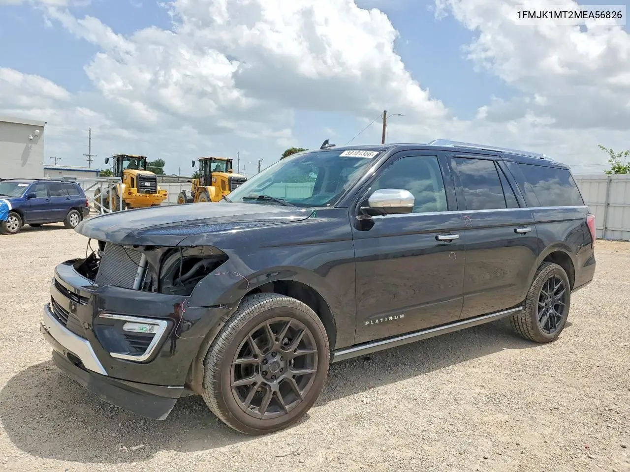 2021 Ford Expedition Max Platinum VIN: 1FMJK1MT2MEA56826 Lot: 59104356