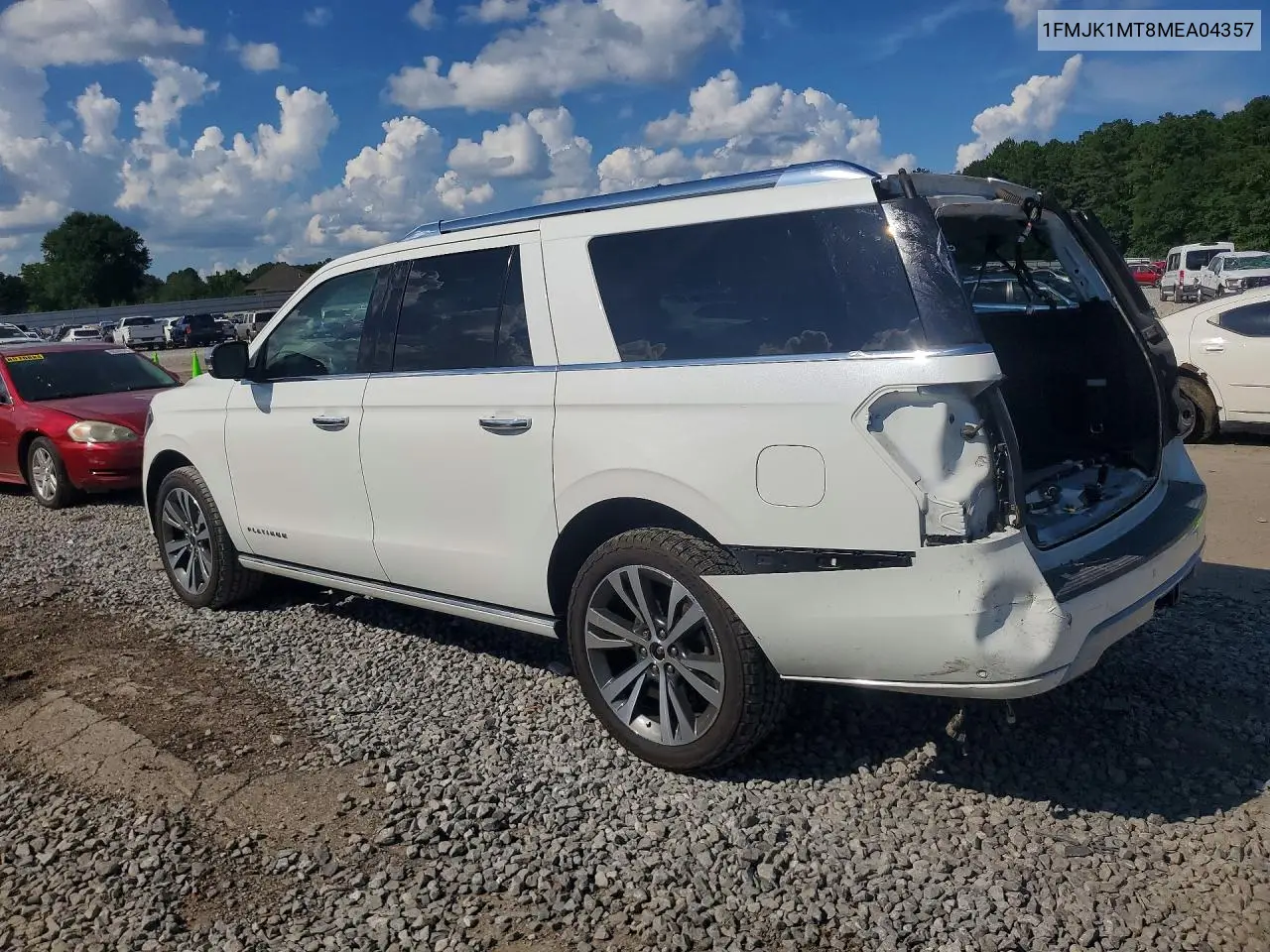 2021 Ford Expedition Max Platinum VIN: 1FMJK1MT8MEA04357 Lot: 60240326