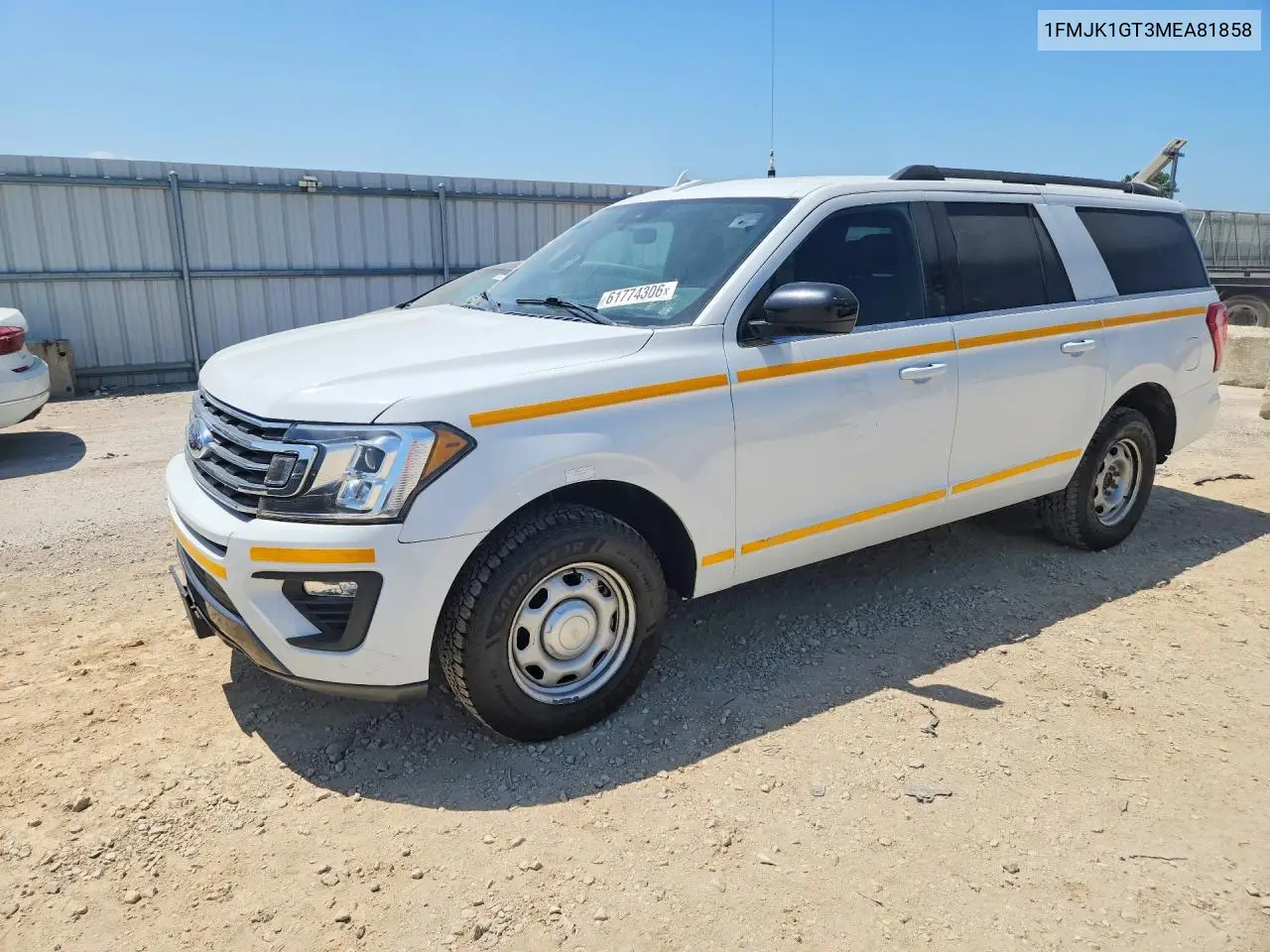 2021 Ford Expedition Max Xl VIN: 1FMJK1GT3MEA81858 Lot: 61774306