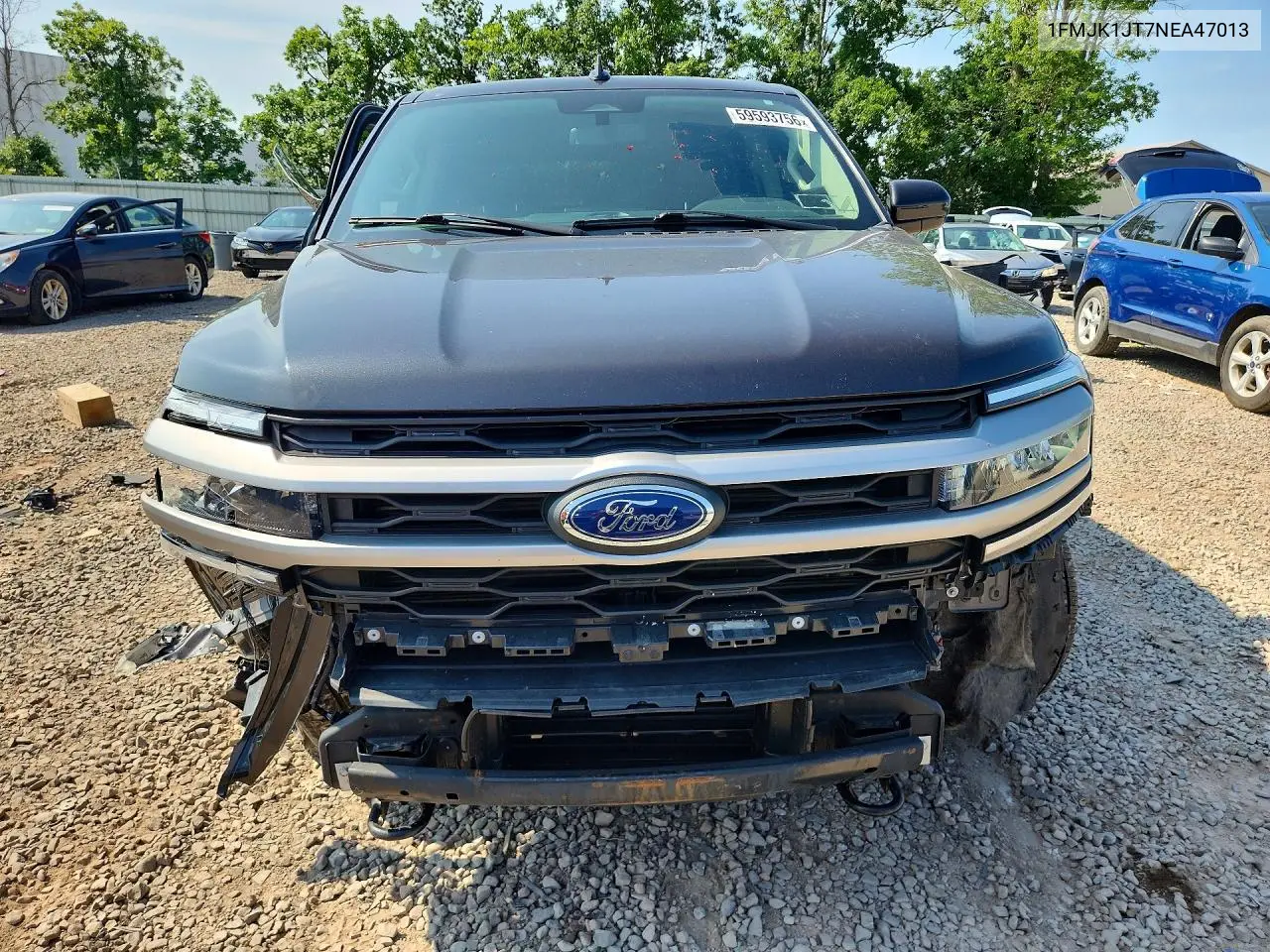 2022 Ford Expedition Max Xlt VIN: 1FMJK1JT7NEA47013 Lot: 59593756