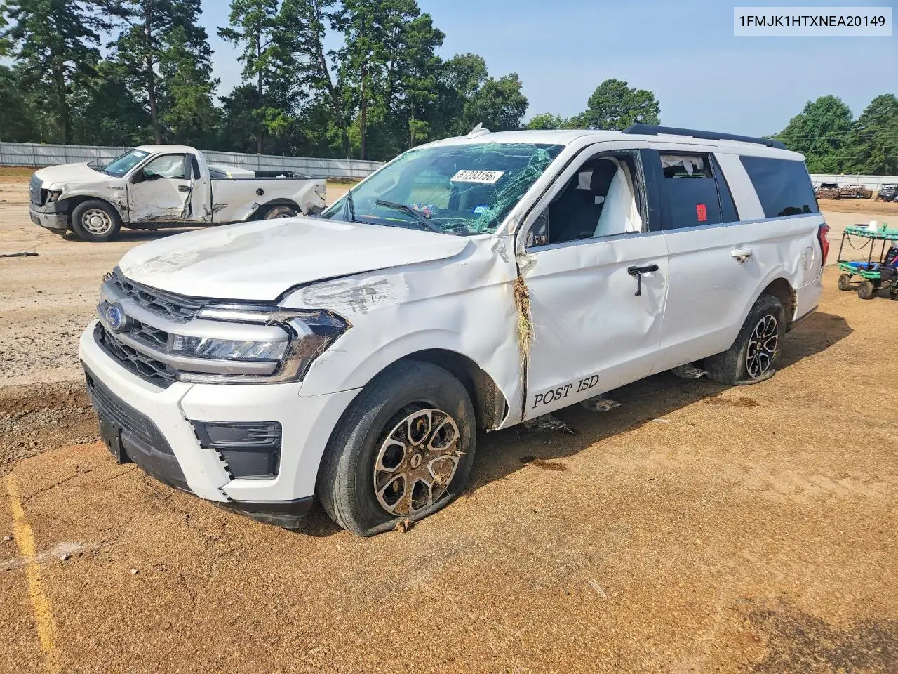 2022 Ford Expedition Max Xlt VIN: 1FMJK1HTXNEA20149 Lot: 61283156