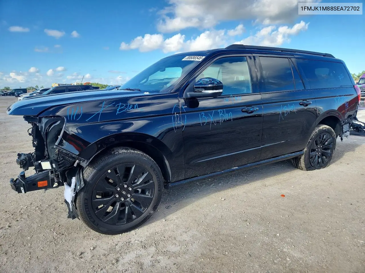 2025 Ford Expedition Max Platinum VIN: 1FMJK1M88SEA72702 Lot: 58686546